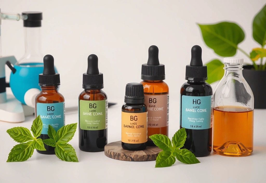 Natural skincare ingredients and laboratory